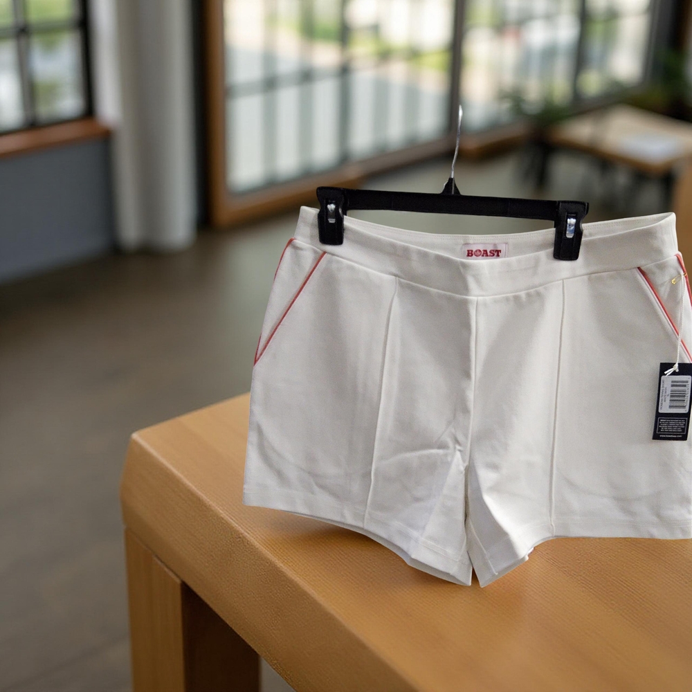 1 New Womens Boast Tennis shorts with red trim size XL